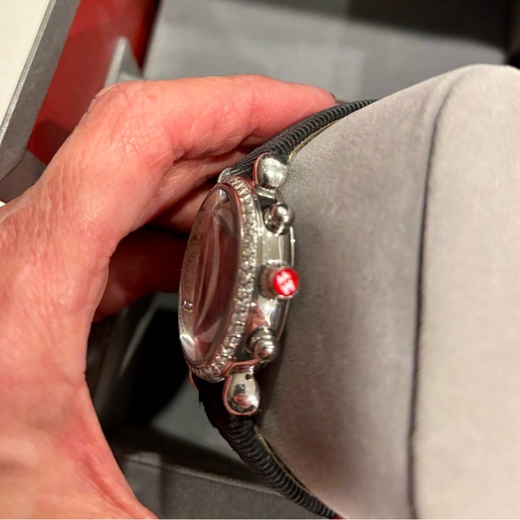 SOLD Watch Michele CSX Diamond Chronograph Mother of Pearl Watch Women’s - Picture 6 of 8